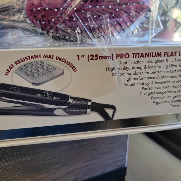 Olivia Garden 1" Pro Titanium Flat Iron - Picture 2 of 3
